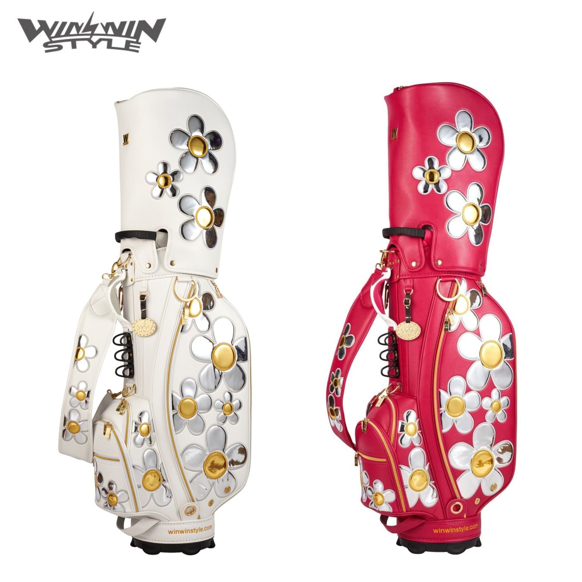 WINWIN STYLE DAISY CART BAG GOLD Version WHITE/PINK / ウィンウィン