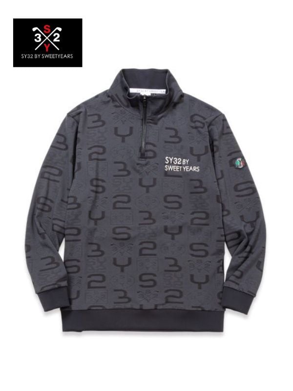 M】SY32 ORIGINAL SYG JACQUARD HALF-ZIP SWEAT｜MEN'S