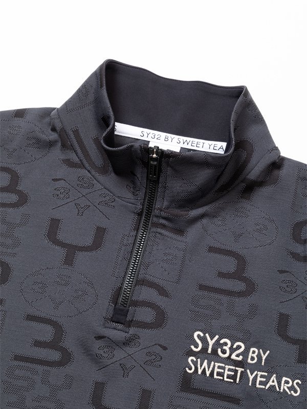 M】SY32 ORIGINAL SYG JACQUARD HALF-ZIP SWEAT｜MEN'S