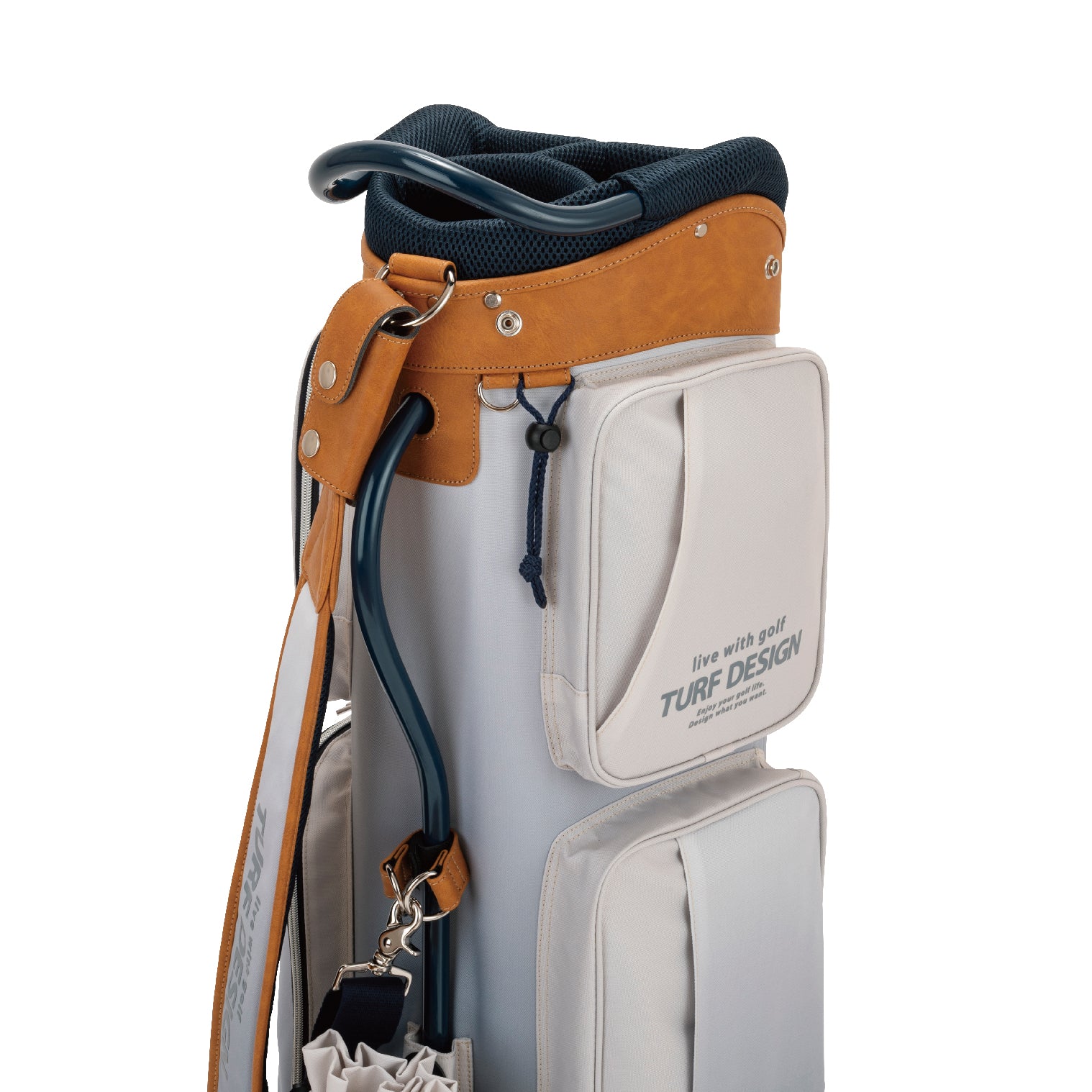 TURF DESIGN キャディバッグ ブルーグレー 2024 TDCB-BD70｜ターフ