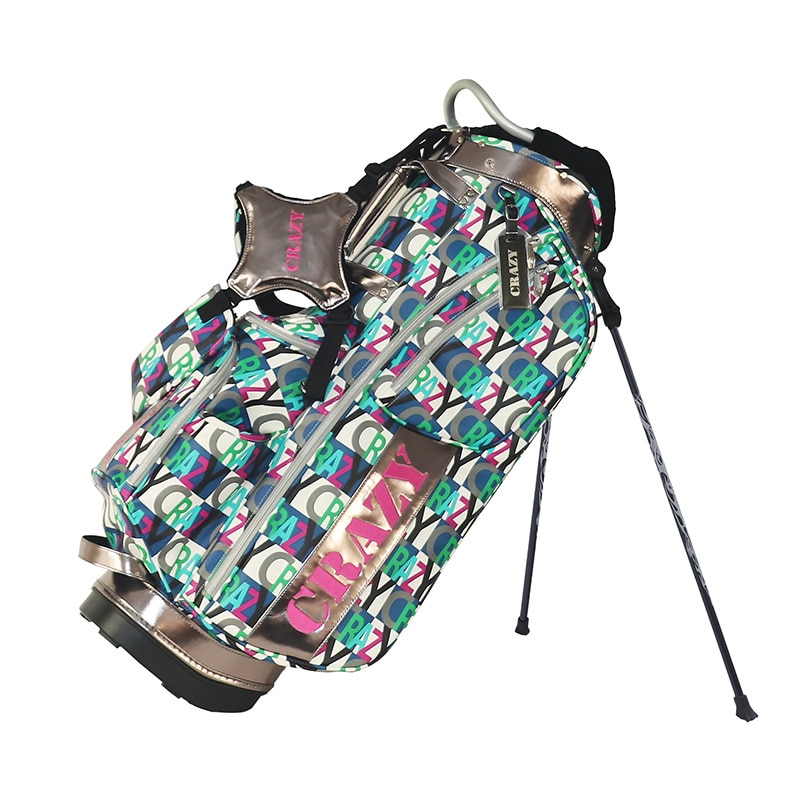 【希少】CRAZY クレイジー ゴルフバッグ キャディバッグ スタンド式 デニム 希少】CRAZY クレイジー ゴルフバッグ キャディバッグ スタンド式 デニム