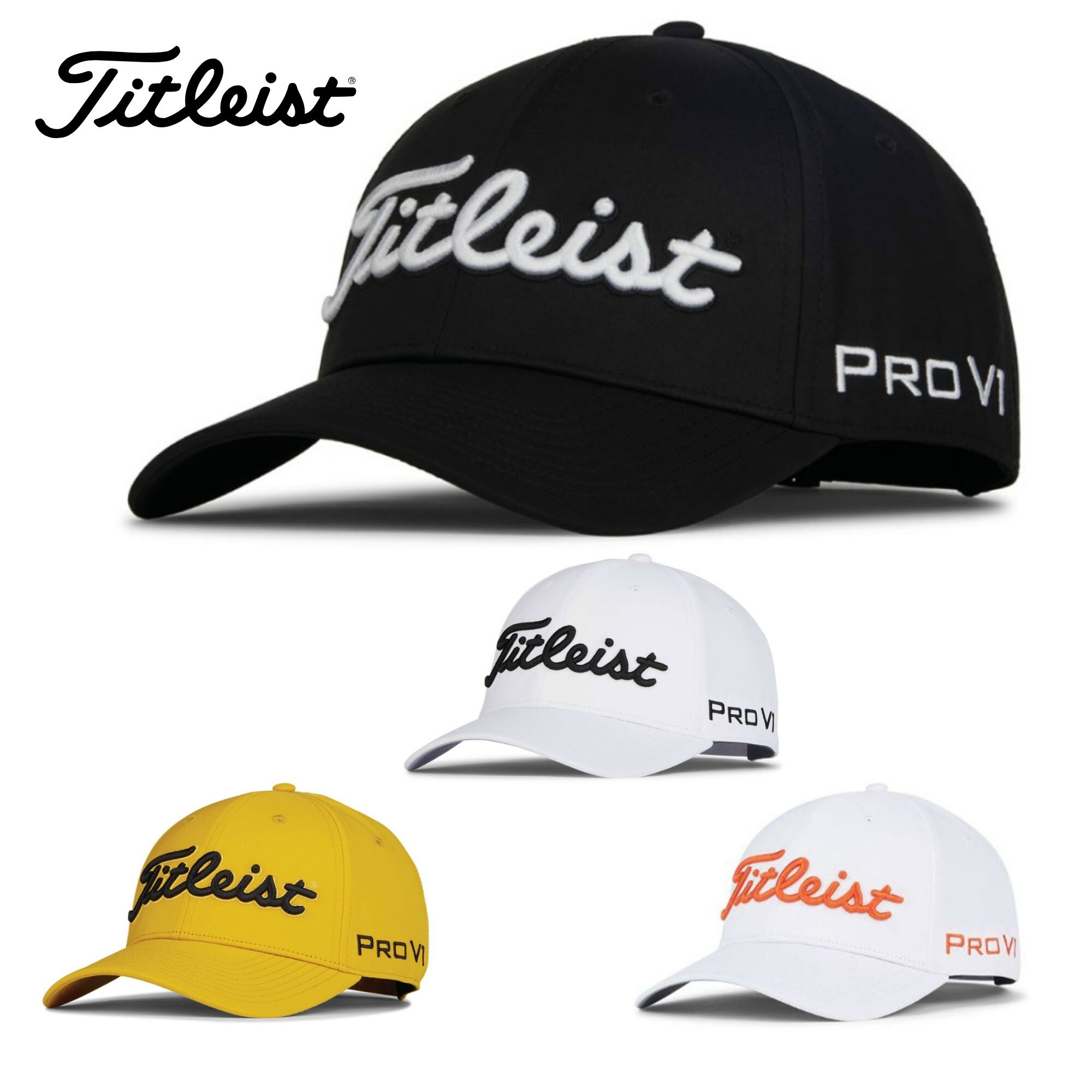 Titleist ゴルフキャップ 2個セット Titleist タイトリスト ツアーパフォーマンスキャップ 2CUP