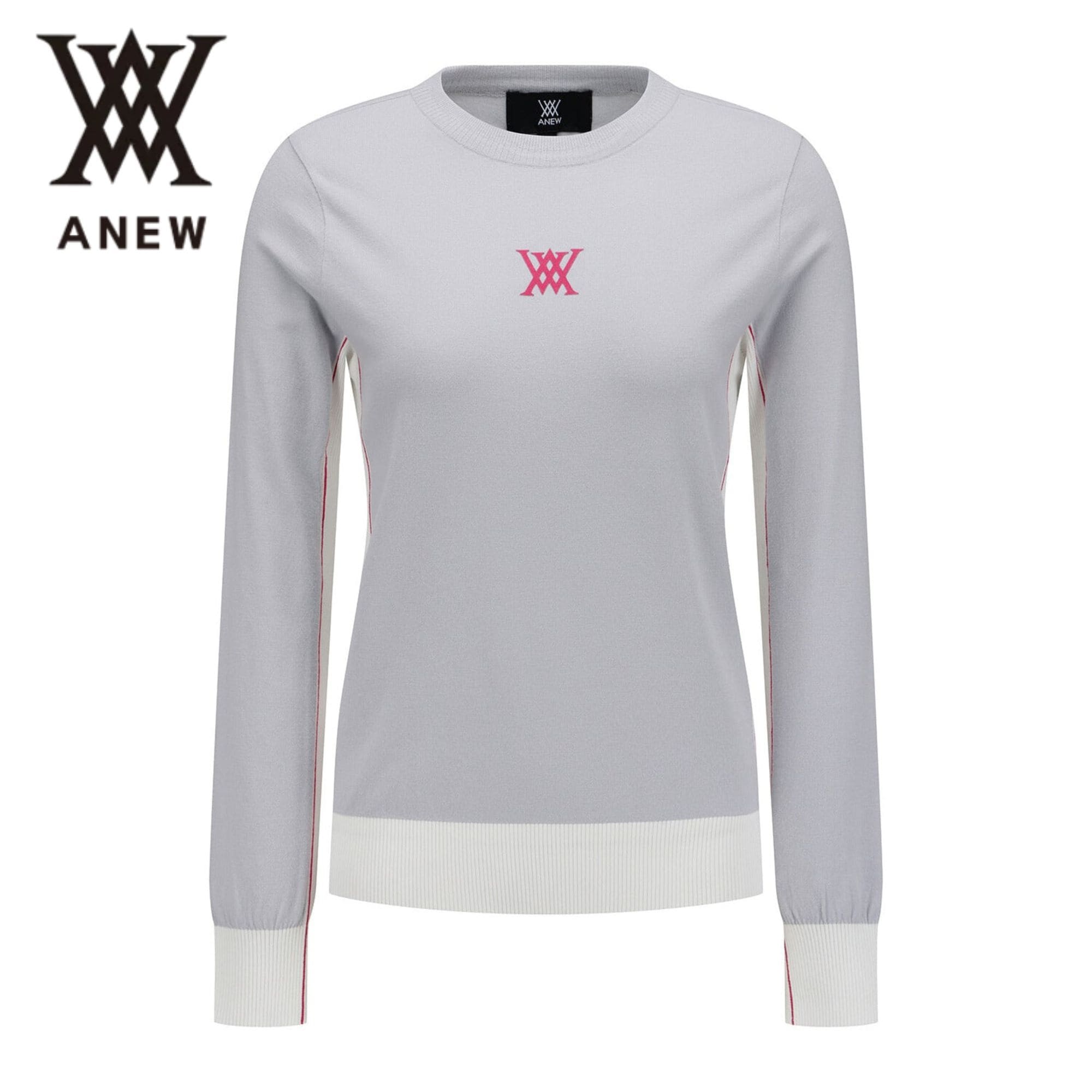ANEW GOLF WOMEN FA ROUND SWEATER―アニューゴルフ ウィメンズ FA