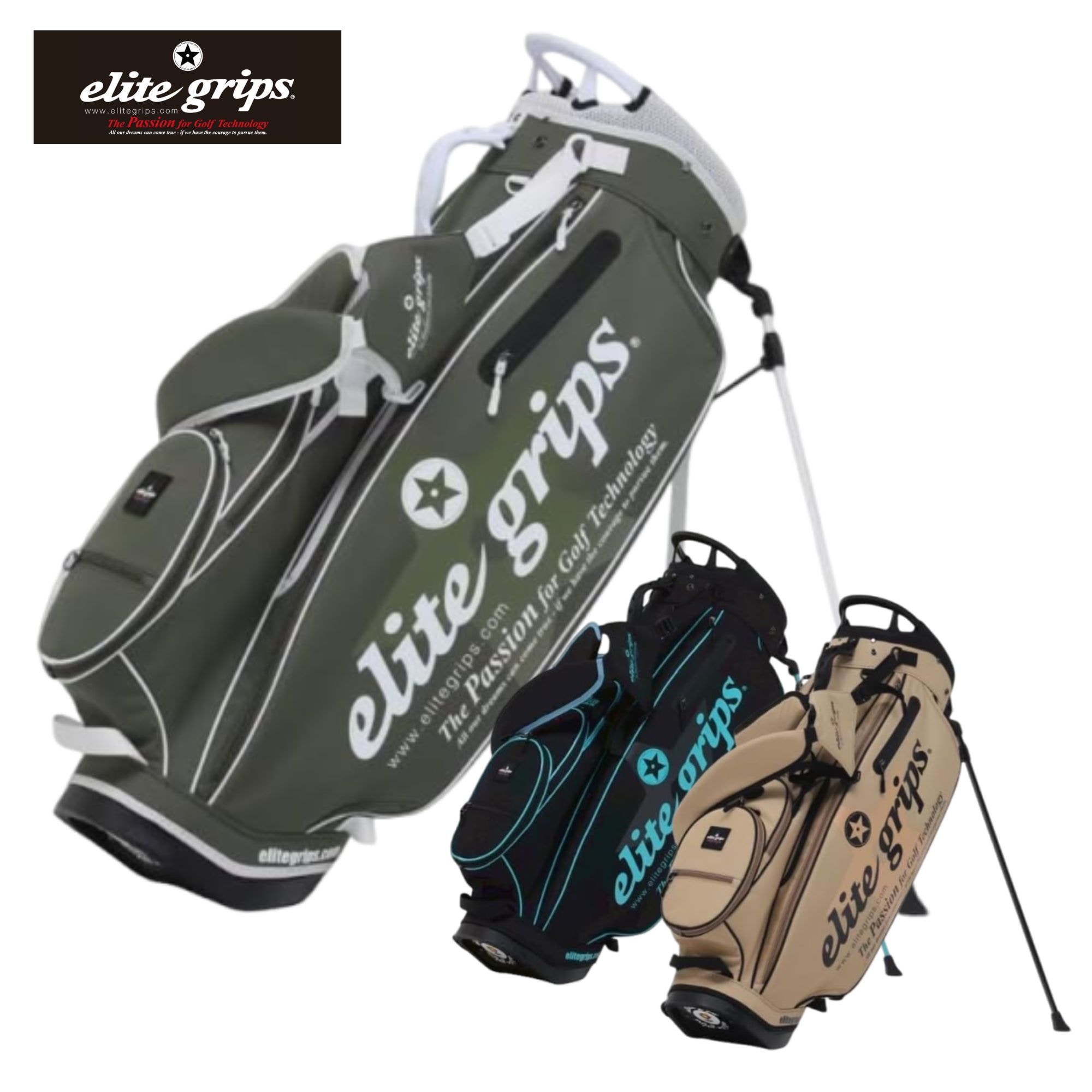希少 elite gripsエリートグリップ 軽量スタンドキャディバック elite grips（エリートグリップ） 【数量限定品】エリートグリップ