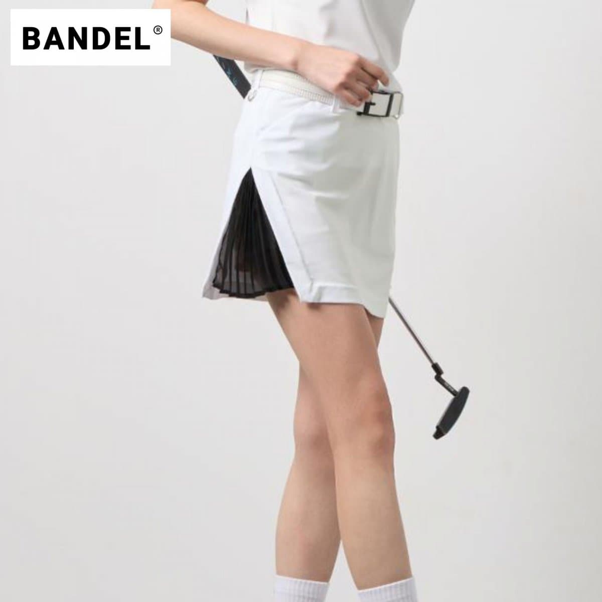 BANDEL ウィメンズ プリーツレイヤードテーピングスカート