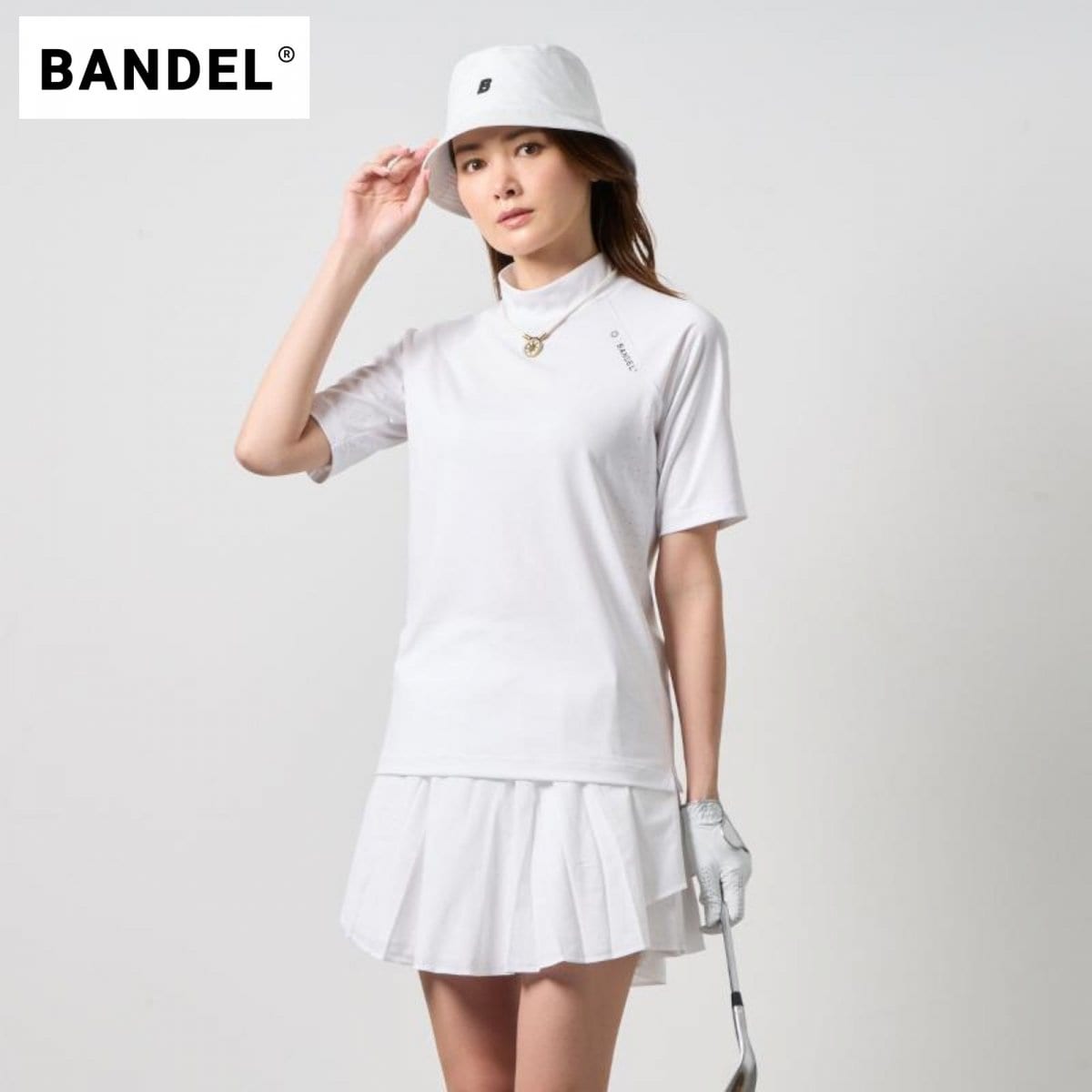 BANDEL ウィメンズ ヒートパンチングモックネック