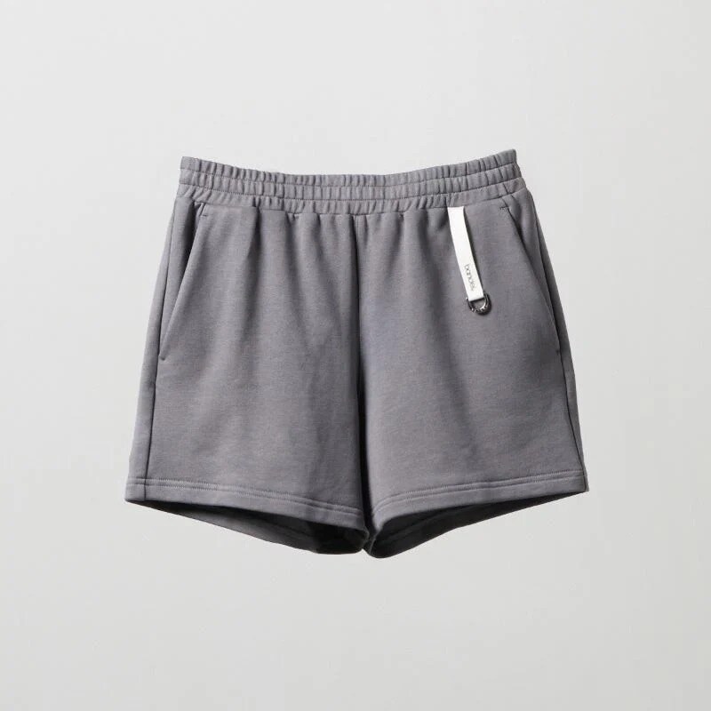 BANDEL ハーフパンツ L グレー×チャコール×ブラック BANDEL ウィメンズ リラックスショーツ