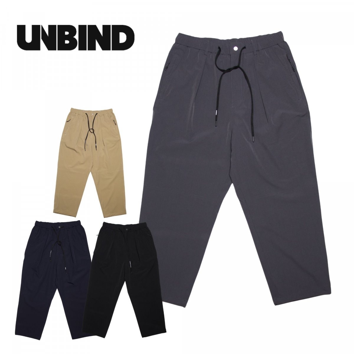 UNBIND CLASSIC TUCK PANTS ― アンバインド クラシック タック パンツ