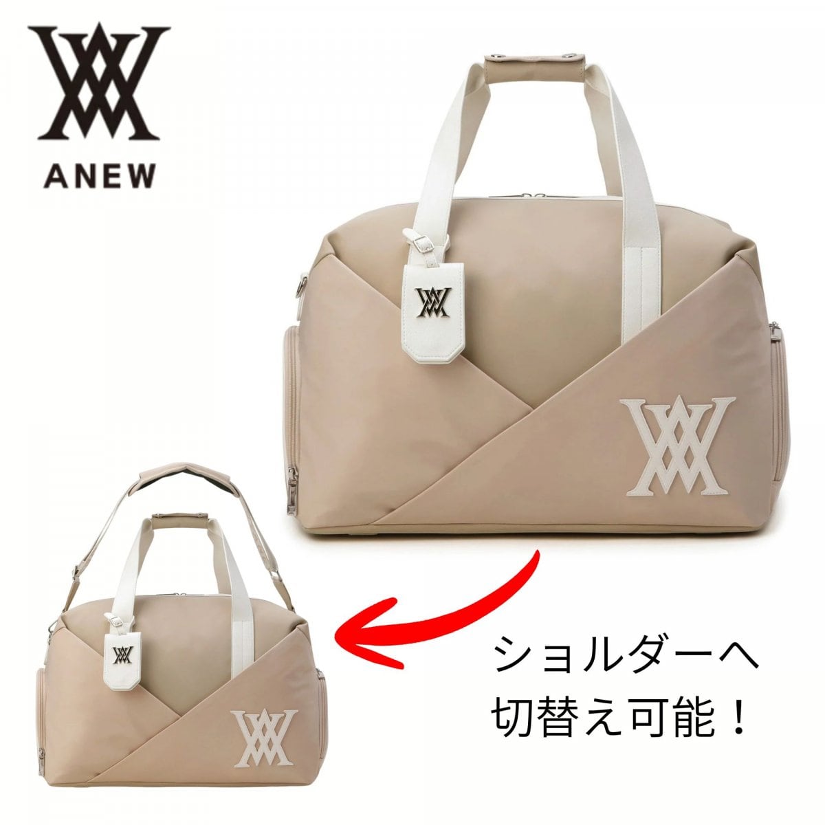 ANEW GOLF UNISEX WOMEN BOSTON BAG ― アニューゴルフ ユニセックス ウーマン ボストンバッグ
