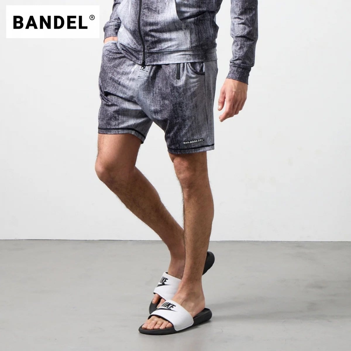 BANDEL×muta バンデル×ムータ クラッシュデニムラッシュパンツ
