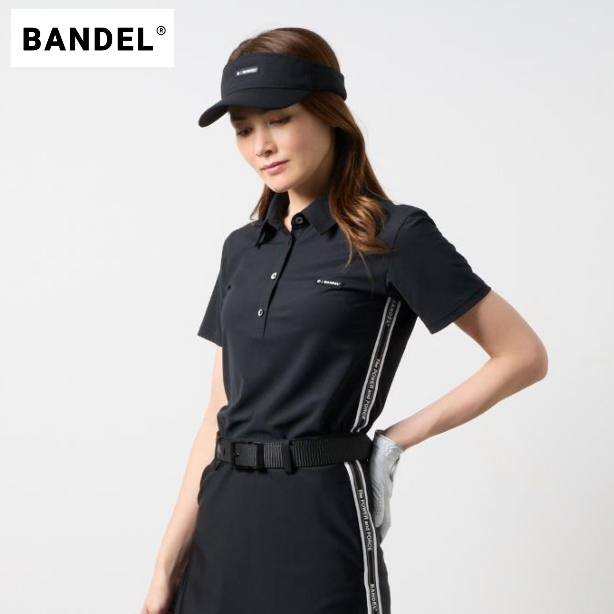 新品タグ付き　バンデル　レディース　半袖　ポロシャツ　S 1 BANDEL バンデル ウィメンズ コンセプトノーツテーピングポロシャツ