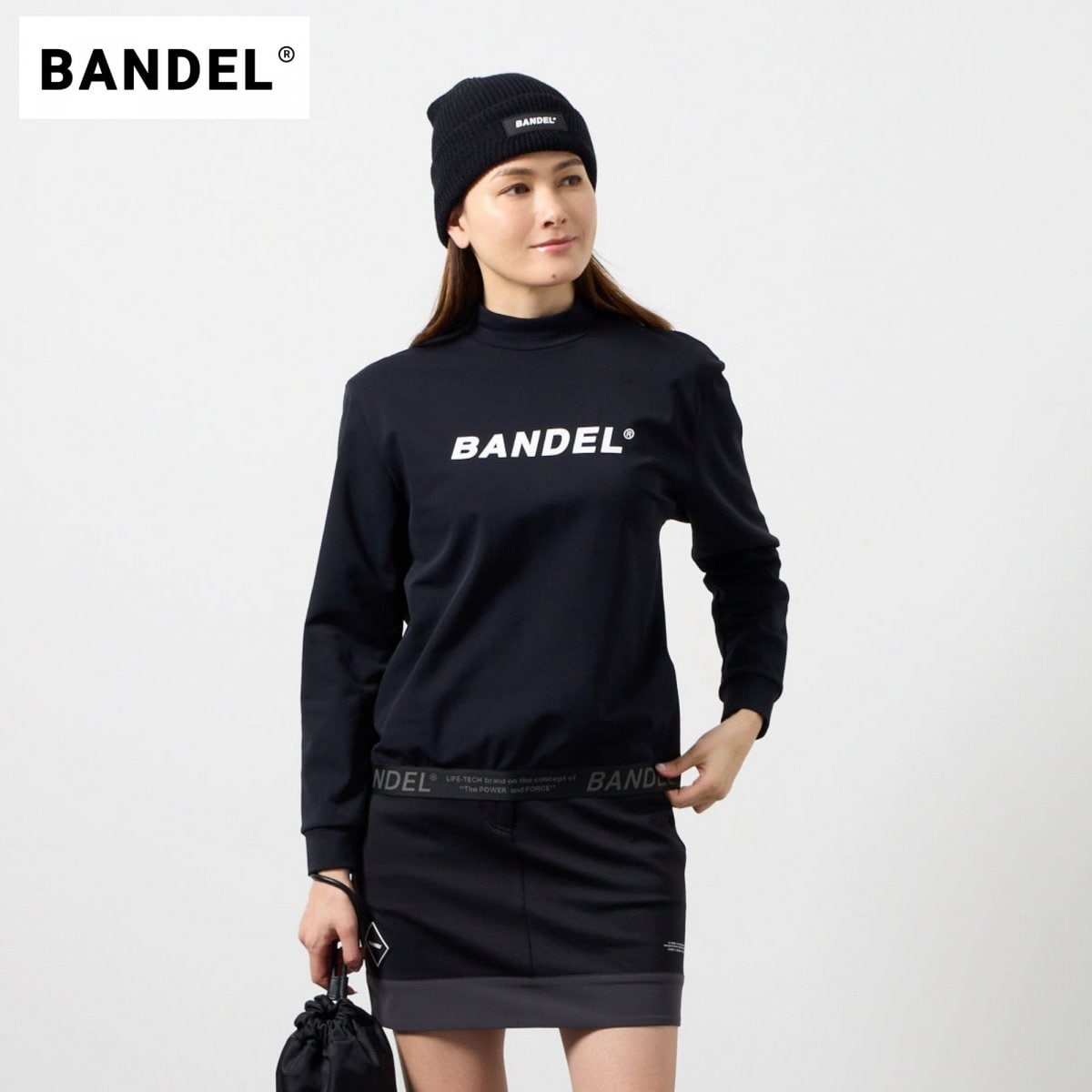 BANDEL バンデル ウィメンズ ヘムテープL/S モックネック