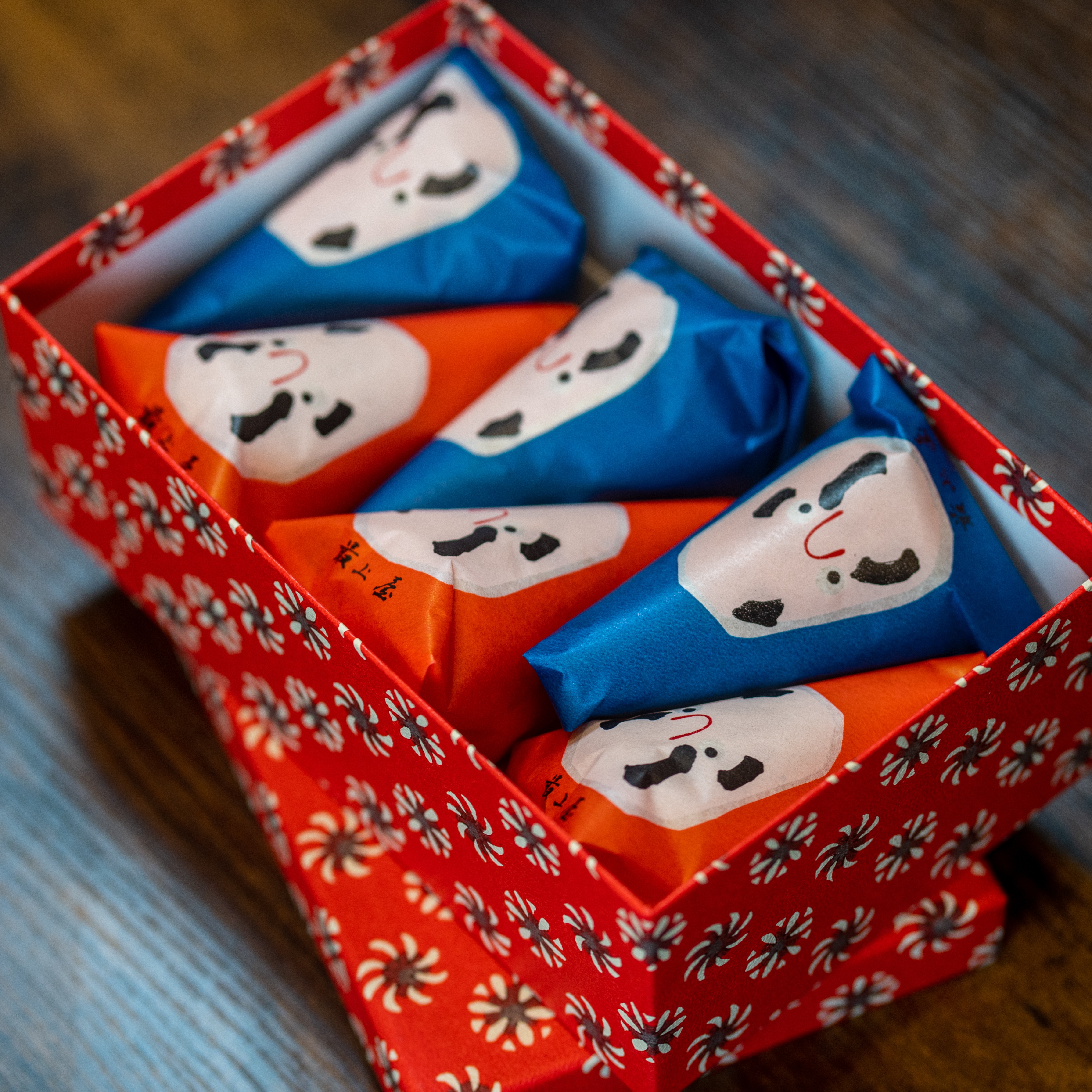 民芸菓子 三角だるま最中【6個入り】