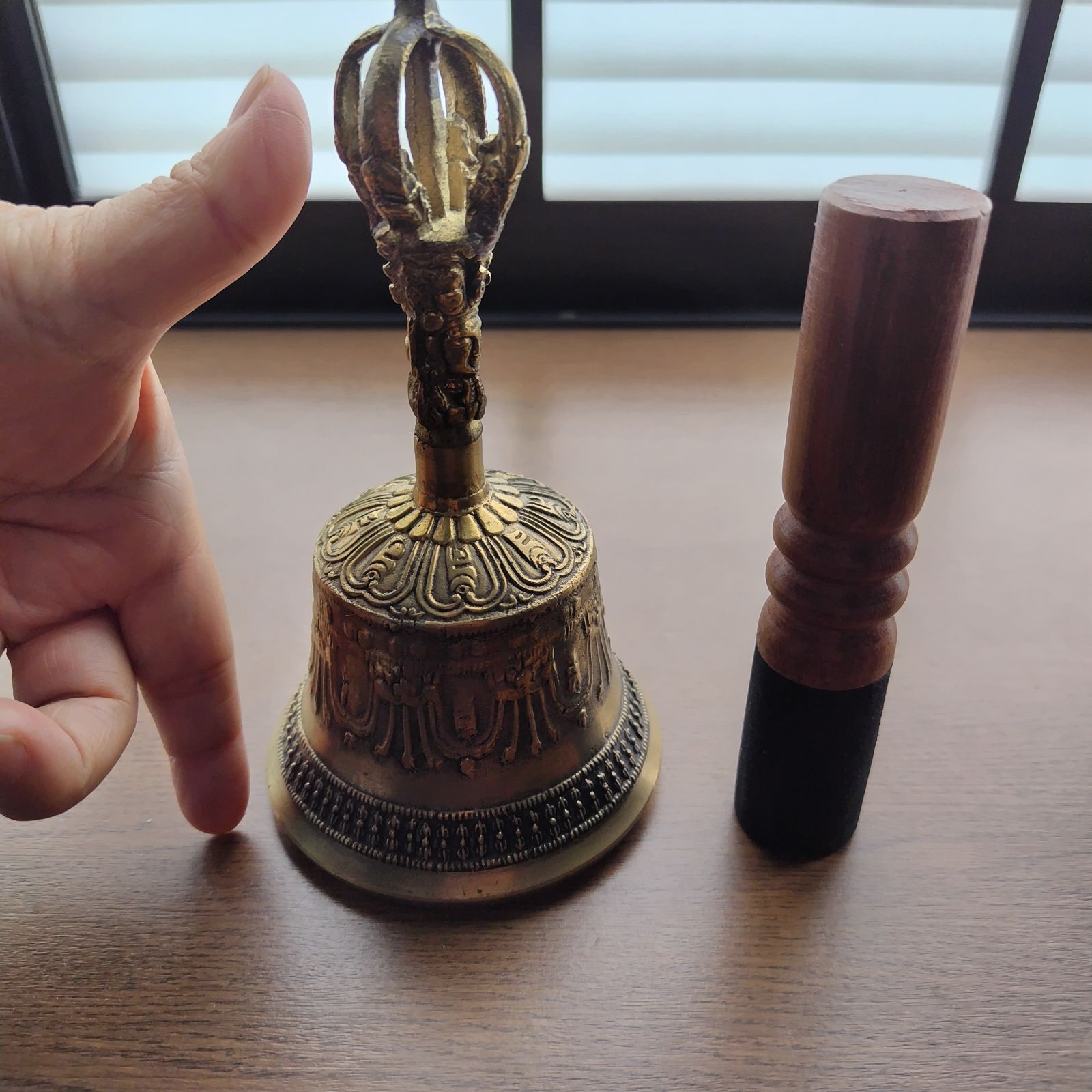 ガンター/金剛鈴Lサイズ/チベット密教法具/ヨガ・セラピー