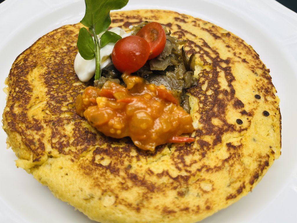 発酵ガレット、スープ付き