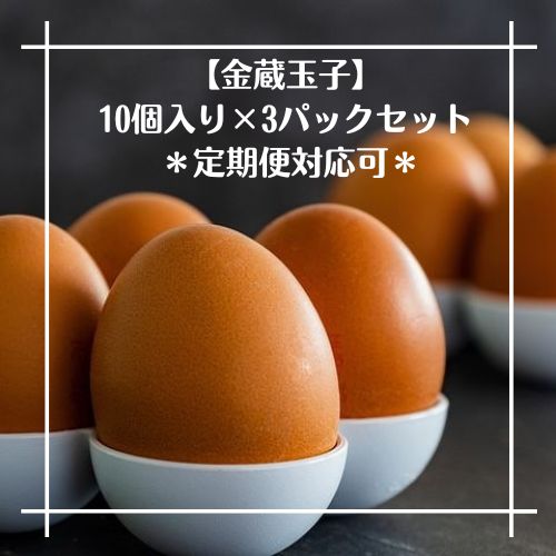 金蔵卵】かねたま10入り×3パック新鮮！生たまご☆定期購入対応☆