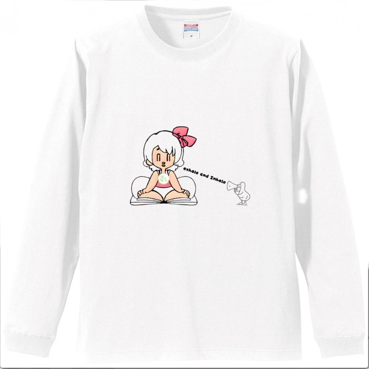 期間限定SALE！【deep breath・深呼吸Tシャツ】オリジナルキャラクターロングTシャツ
