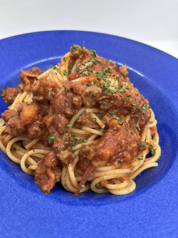 冷凍パスタ　南魚沼産【なつのこまトマト】のミートソース　スパゲッティ　１人前