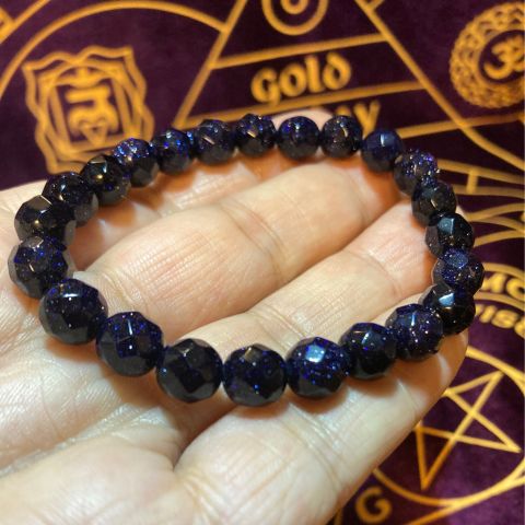 【キラキラ(ღ✪ｖ✪)】ブルーサンドストーン ブレスレット°・*:.。 ブルーサンドストーン ブレスレット