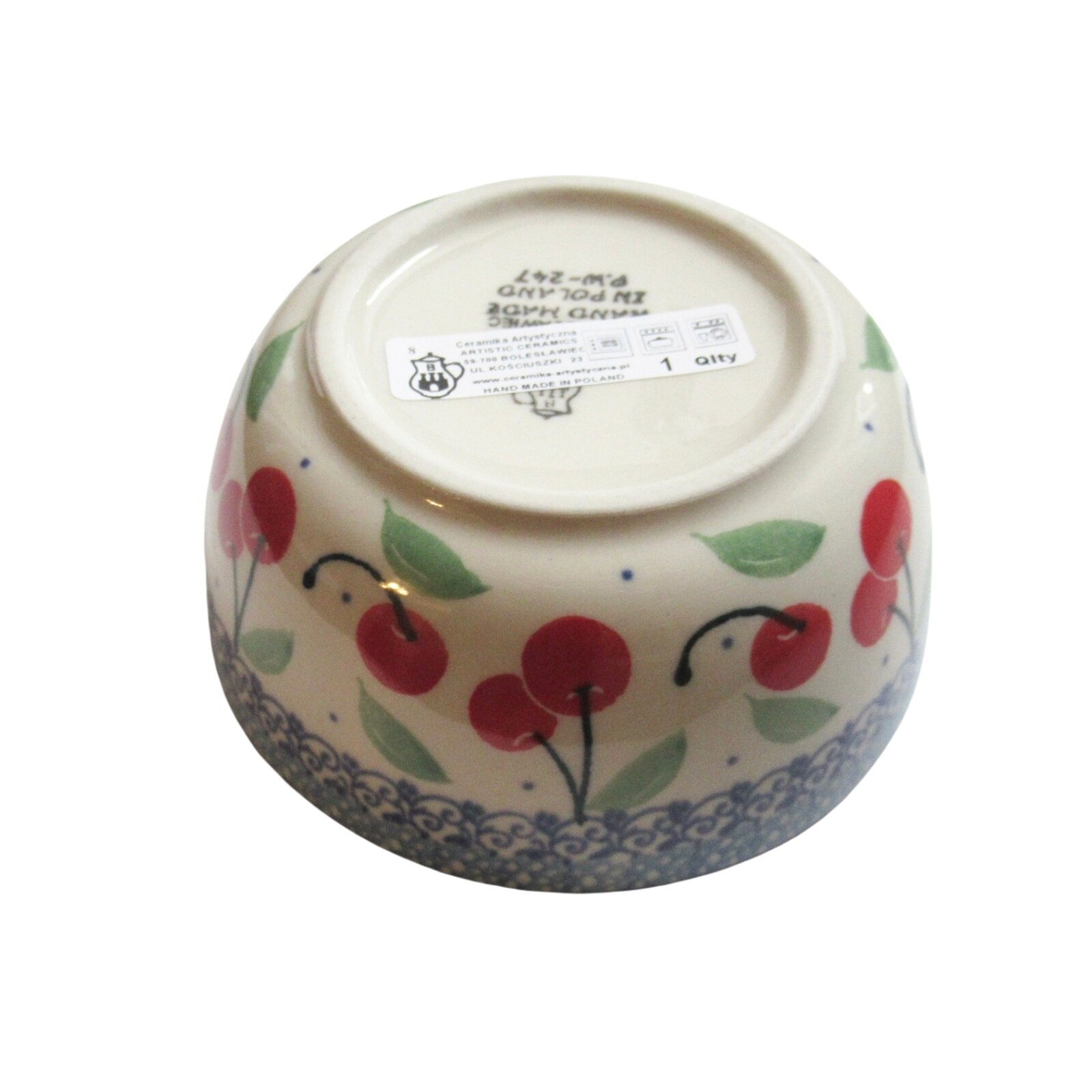ポーランド食器 12㎝ フリーボウルミニ さくらんぼ柄 ツェラミカ