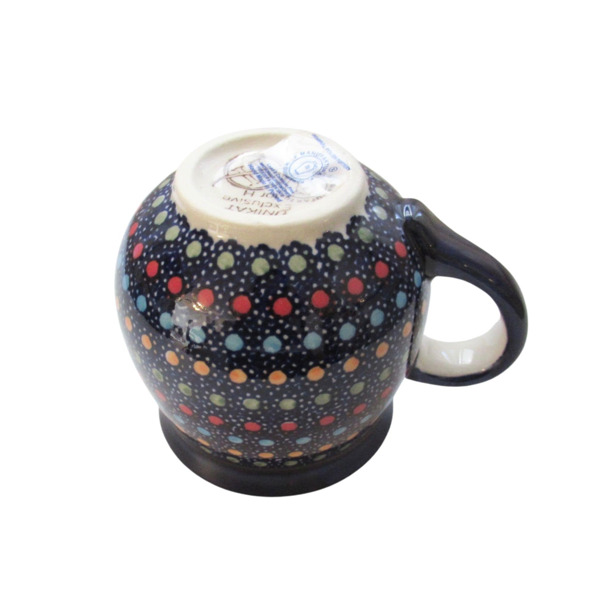 マグカップ 200ml 虹色ドット柄 K67-IZ20 マヌファクトゥラ ポーランド