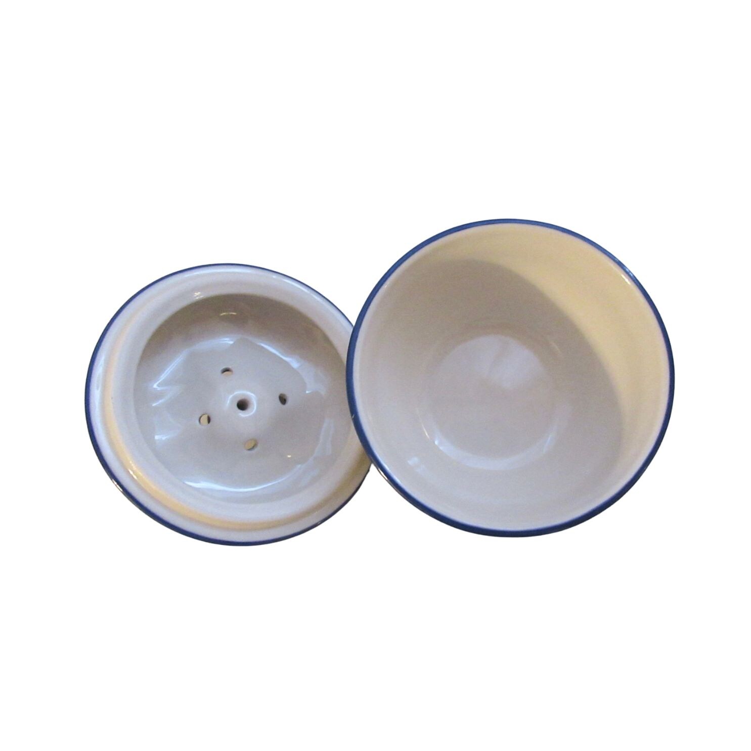 りんごポット大 紺花柄 J58-AS76 ポーランド食器 マヌファクトゥラ