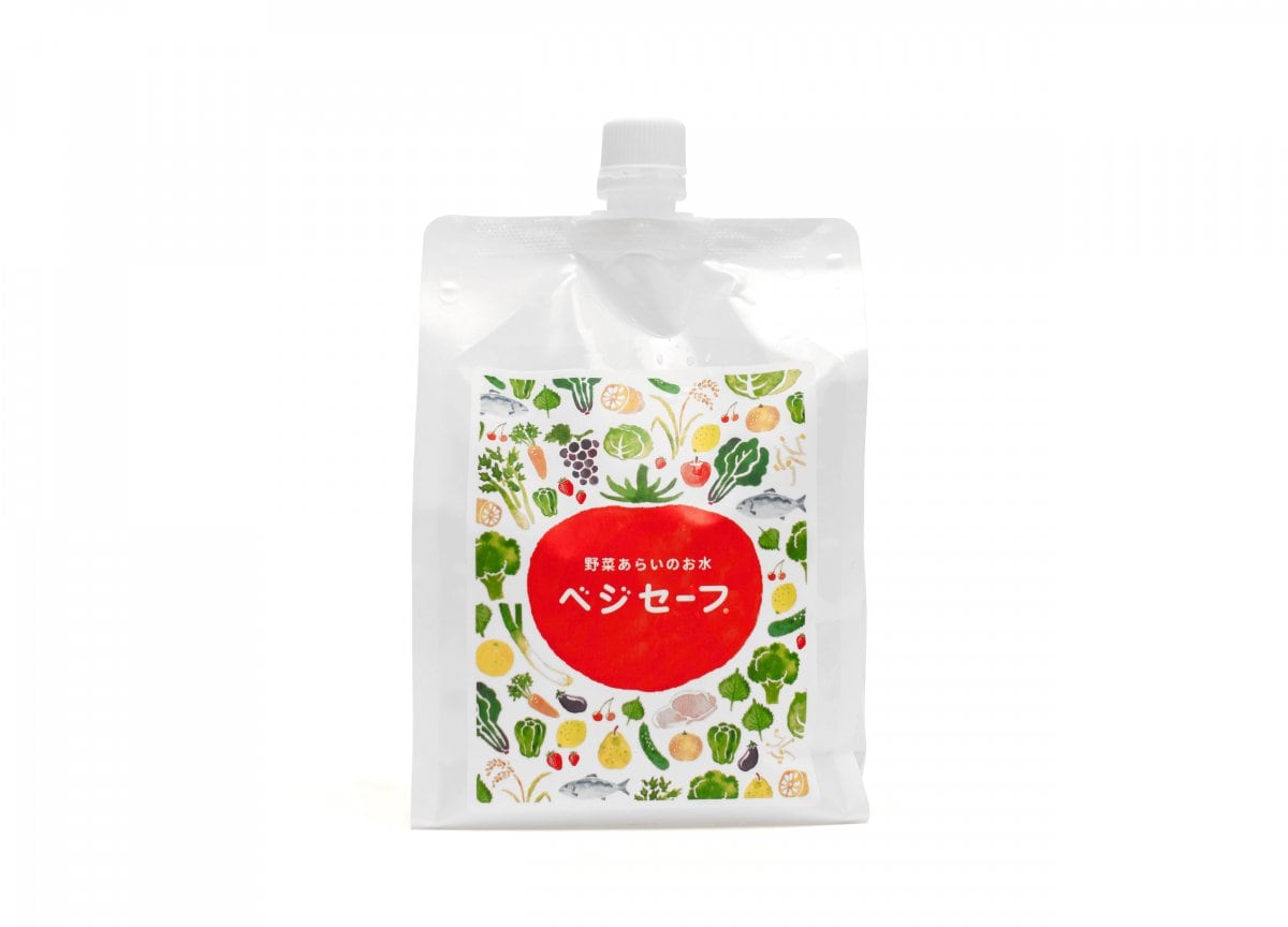 ベジセーフ1200ml(詰め替え用パウチ）野菜洗いのお水