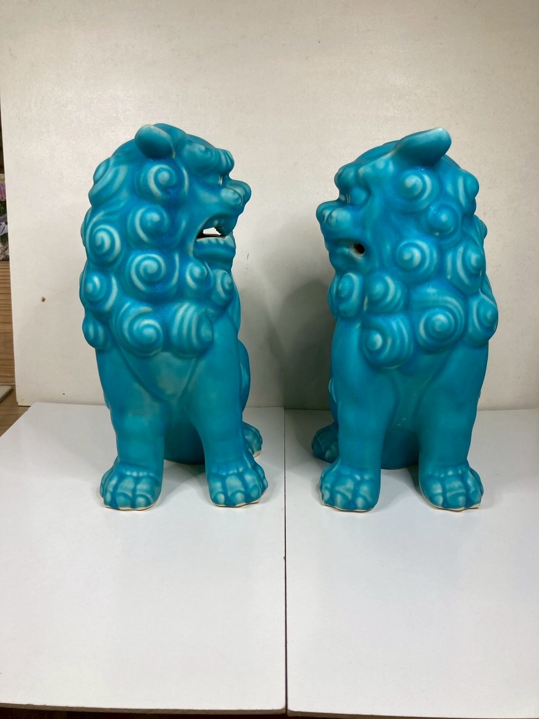 ブルーシーサー|シーサー大|トルコ青|宮城勝一郎さん