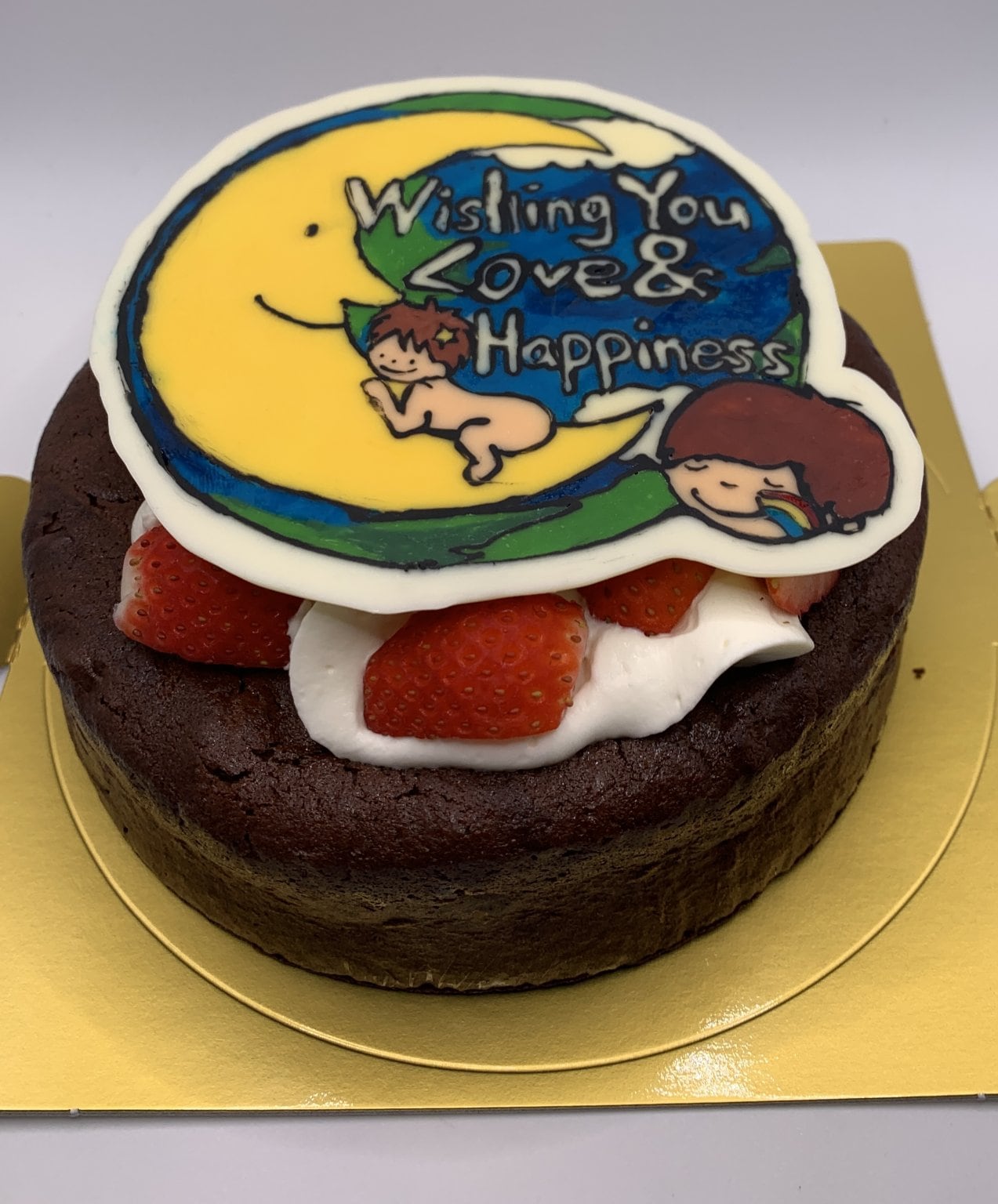 マタニティペイントのstrawberry smileさんのチョコプレート