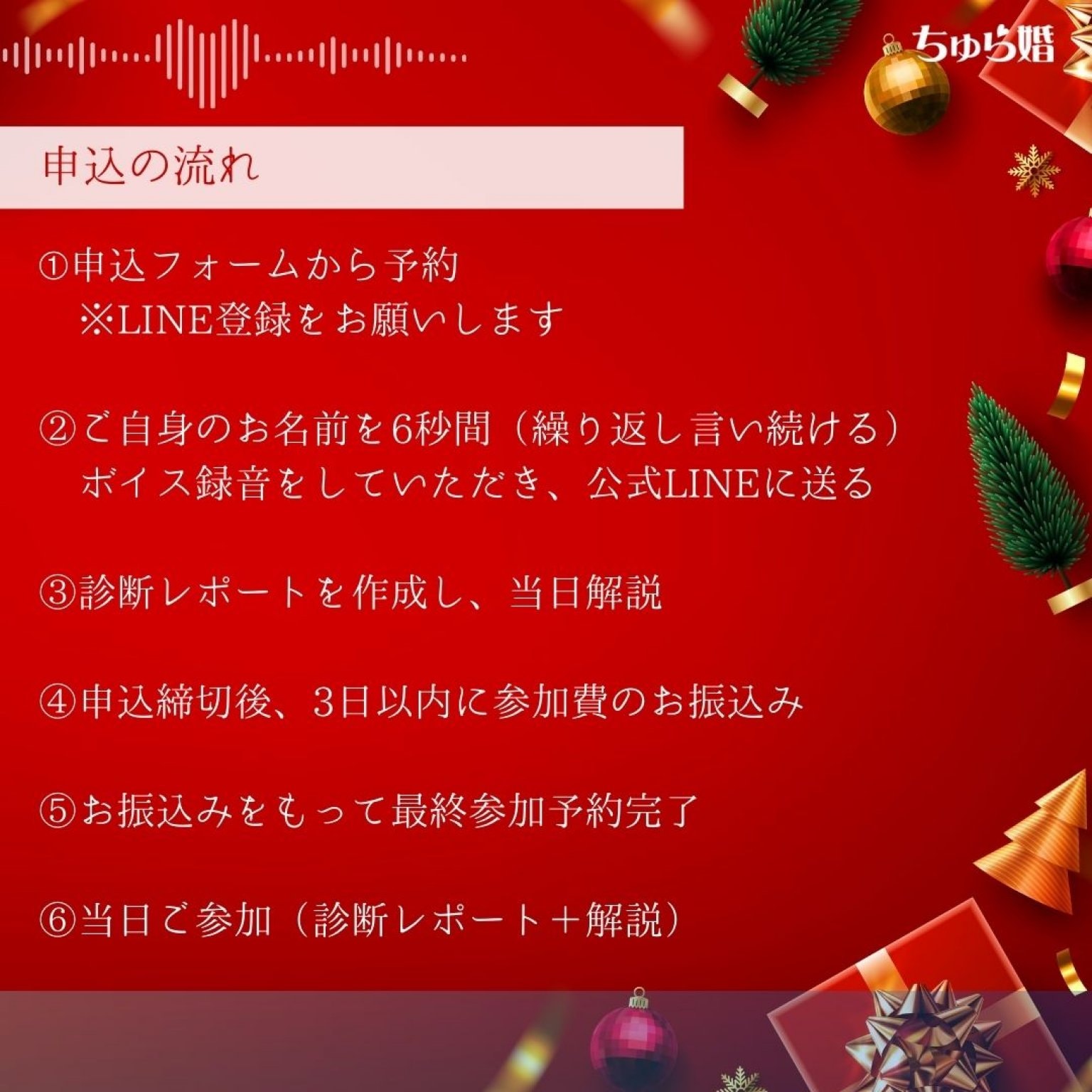 【声からはじまる恋】婚活CHRISTMAS PARTY