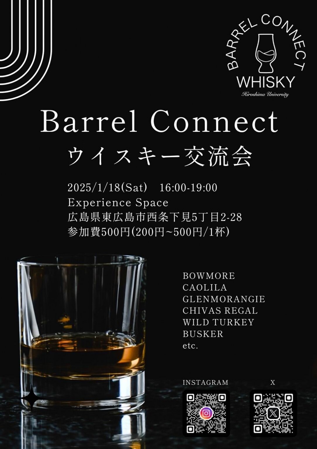 Vol.1【ウイスキー交流会】1月18日(土)　入場料