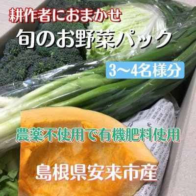 月2箱限定【旬のこだわり野菜】/農薬30年不使用/有機肥料のみ使用/生産者におまかせ/2,000円(税別)＋送料のパック