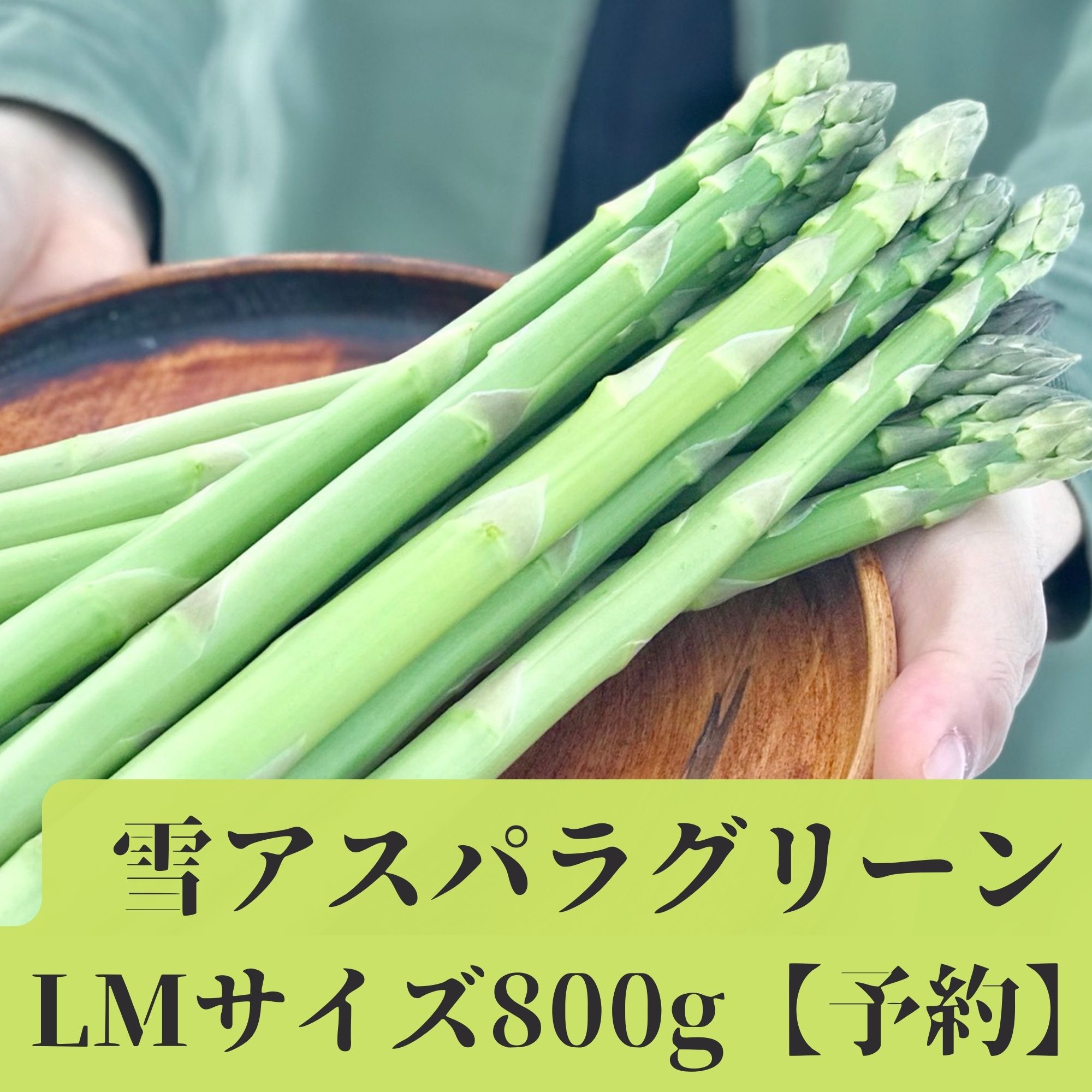 順次発送中》雪アスパラ®︎グリーンLM800g|吉原農場《産直ショップ