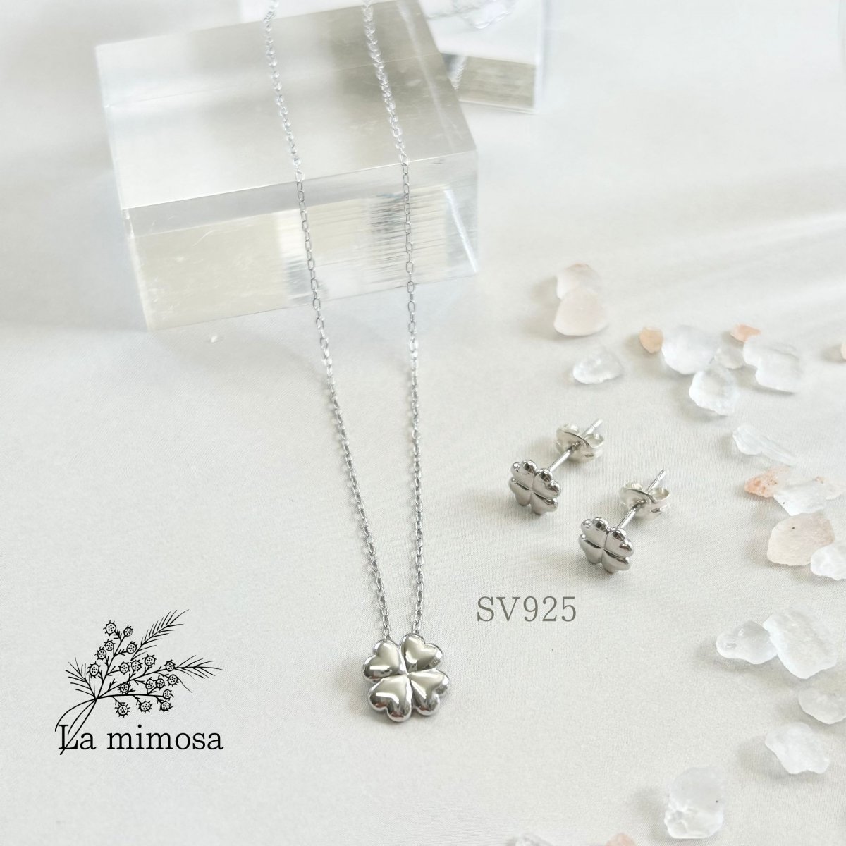 【シルバーネックレス】SV925　四つ葉のクローバー　アンジェリッククローバー　ペンダント　スターリングシルバー