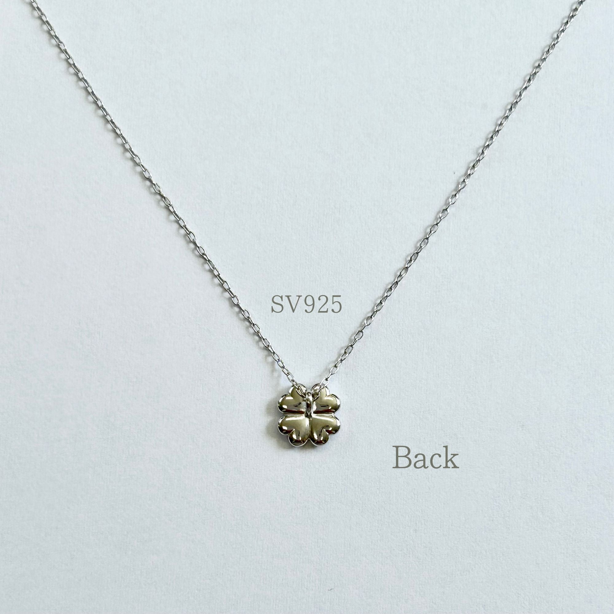 シルバーネックレス】SV925 四つ葉のクローバー アンジェリック