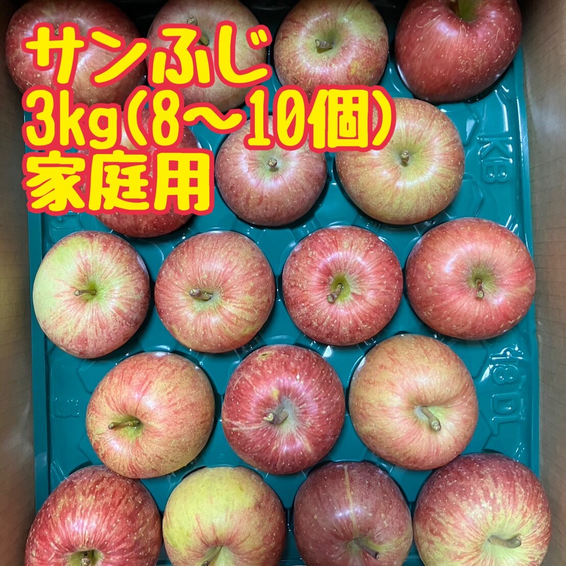 サンふじ3kg(8〜10個) 11月から順次発送！【家庭用】青森県産りんご