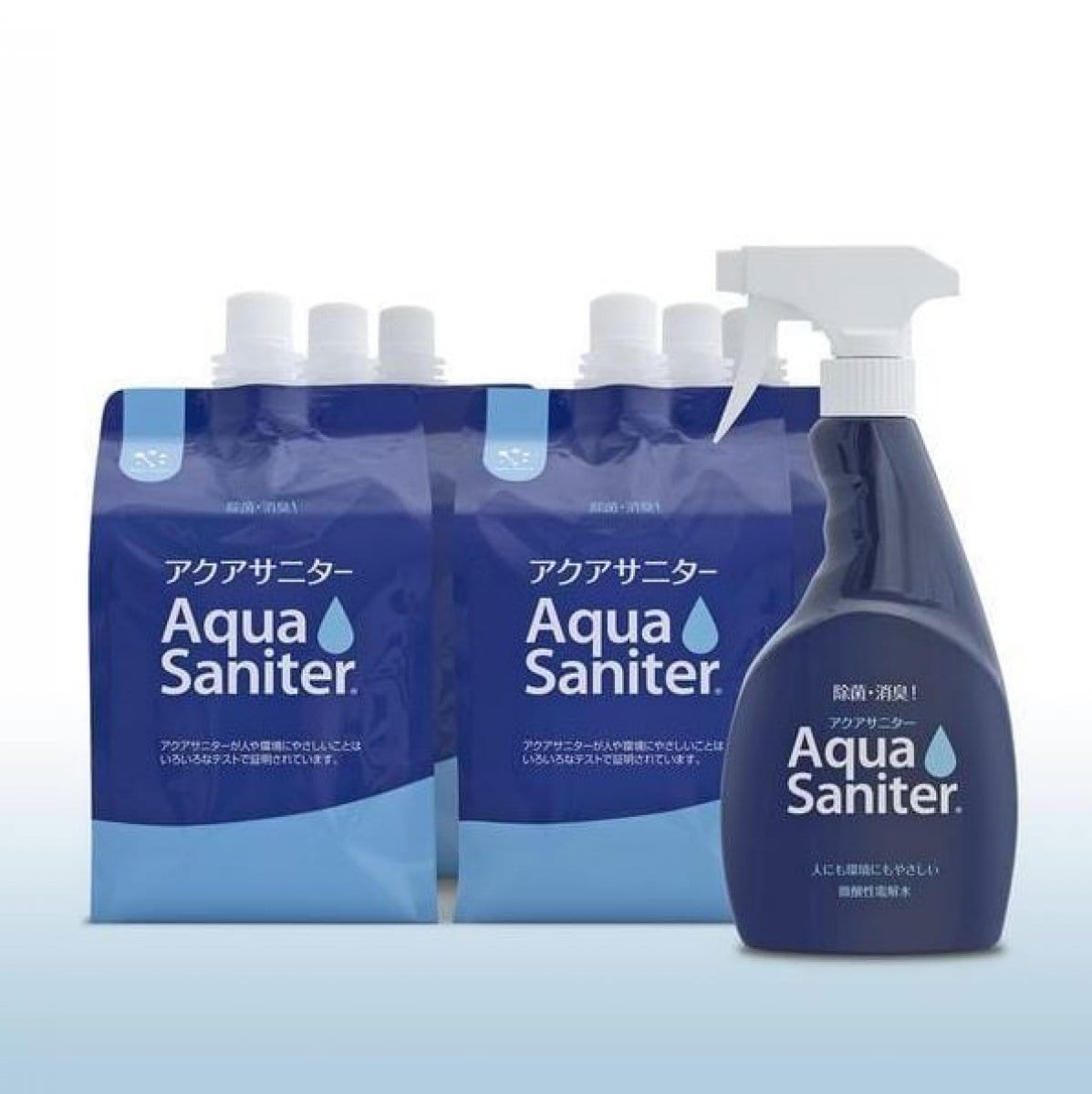 「南海トラフが起きたときのための備蓄用の殺菌水で現在売れています」災害時には瓦礫でけがをするため、オキシドールが不足します。安全なオキシドールです。日本で一番売れている電解水【強力な除菌力と素肌にやさしい微酸性電解水】アクアサニター1L×6入(専用スプレーボトル1本付)【送料無料】（沖縄、離島を除く）