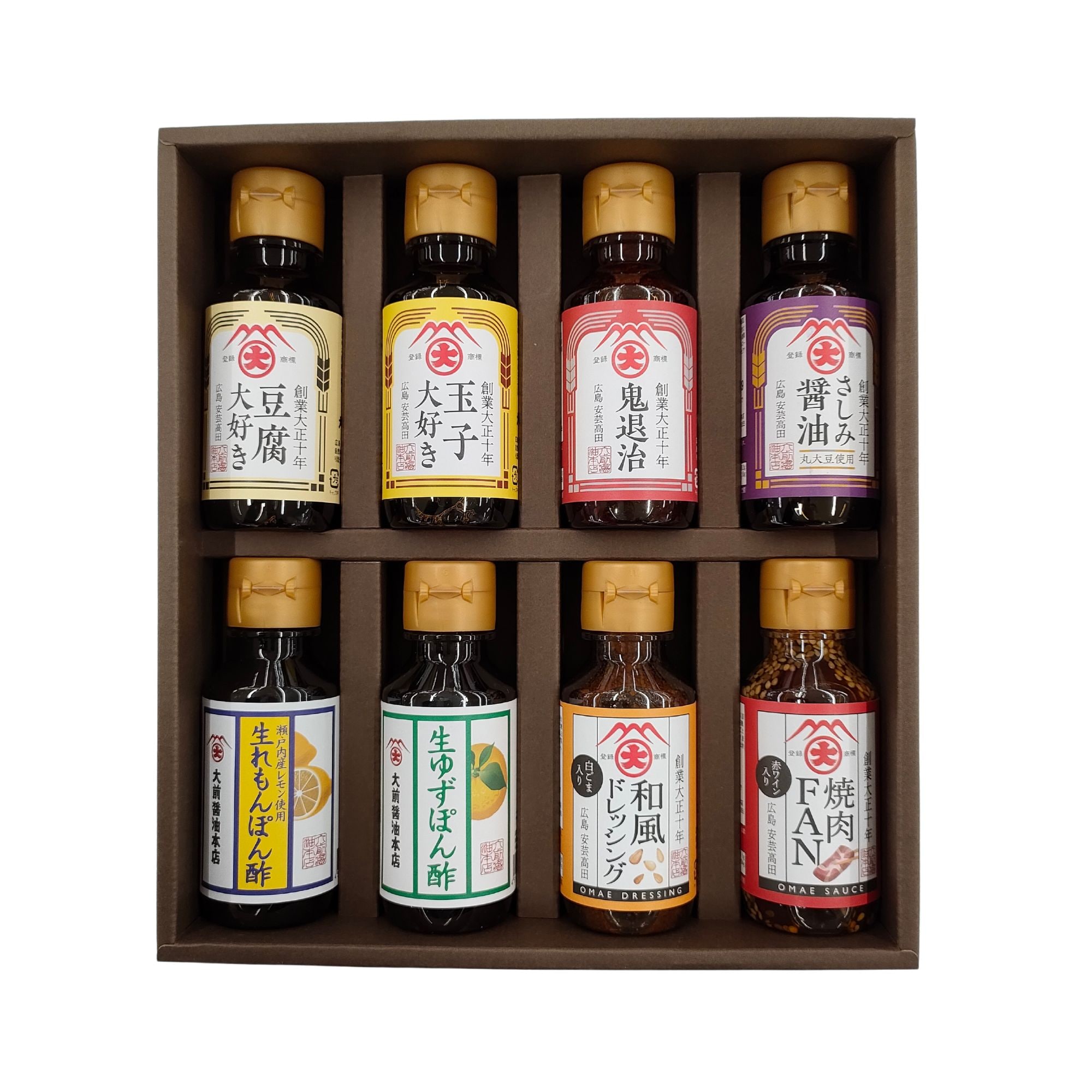 大前醤油本店 ギフトセット ミニボトル100ml✕8本セット