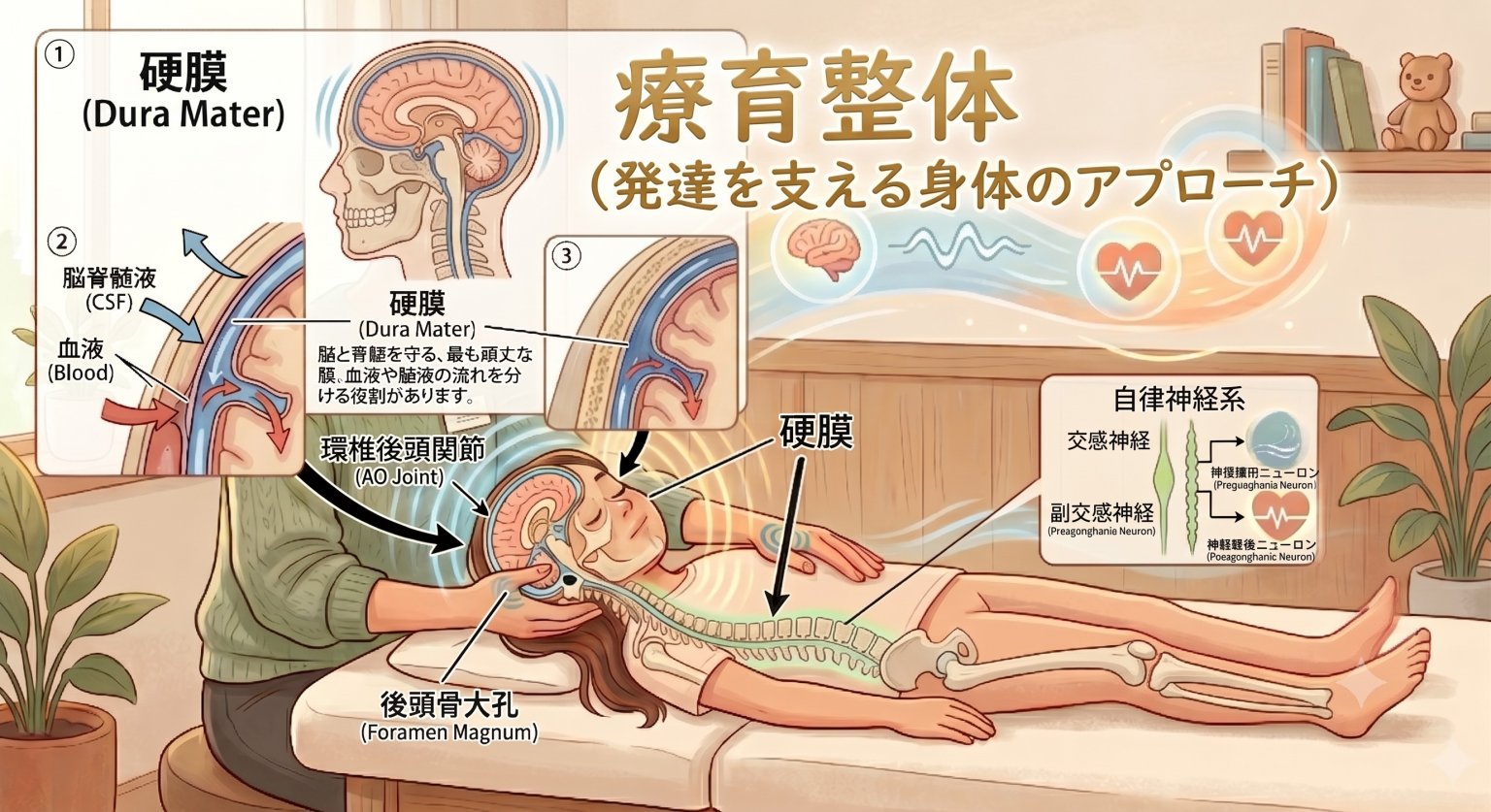 2026年7月5日㈰13時～16時☆療育整体式自律神経講座③In立川（受講条件
