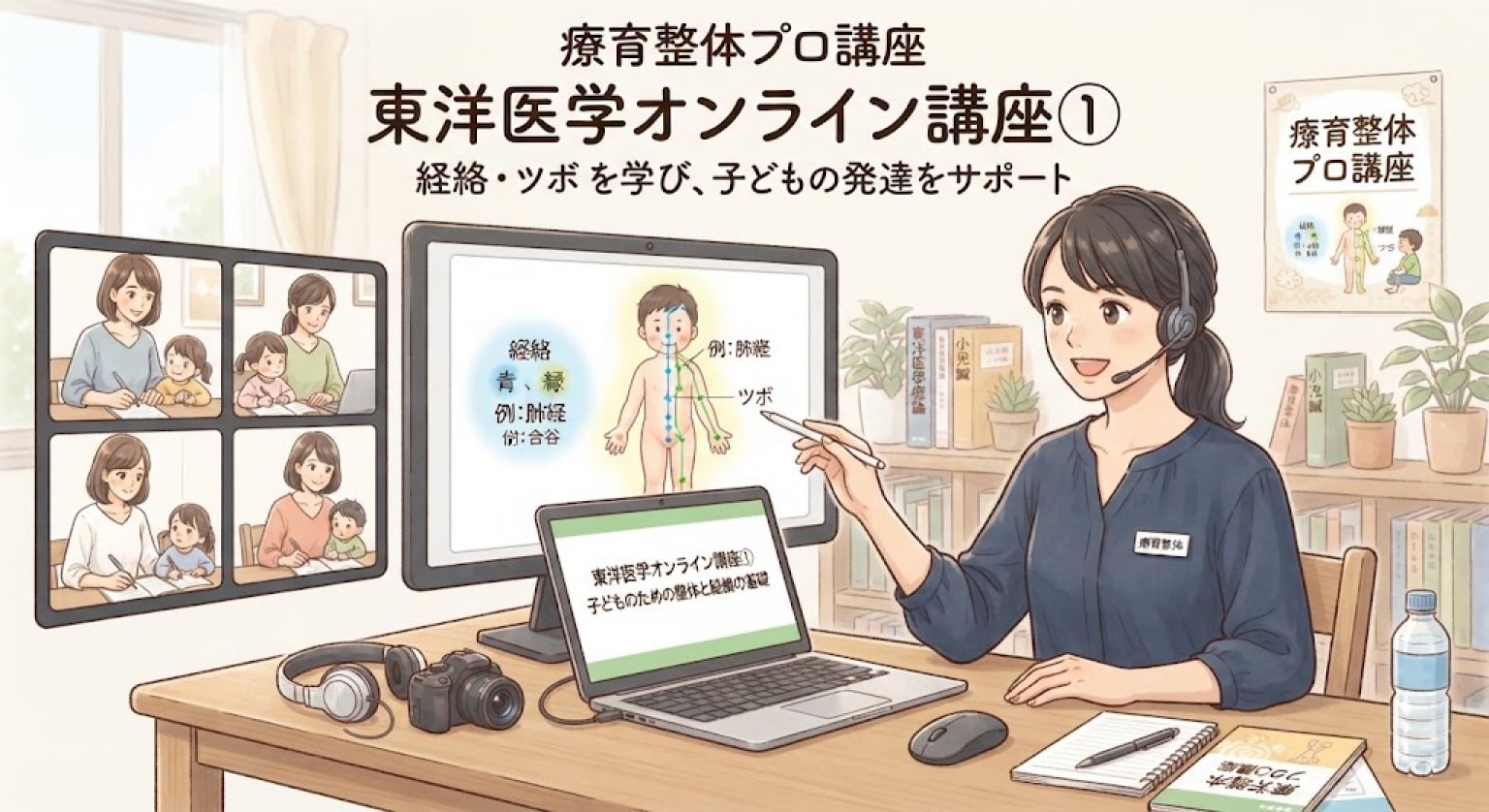 ①1回目2026年11月3日㈫祝日13時～16時★療育整体式東洋医学講座（全2回）（アーカイブ後日視聴はありません）