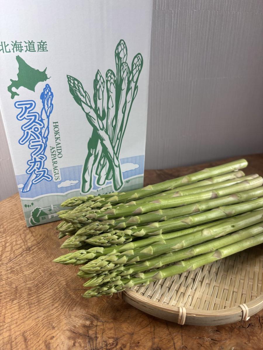 800g】北海道産露路栽培グリーンアスパラLサイズ クール送料込み