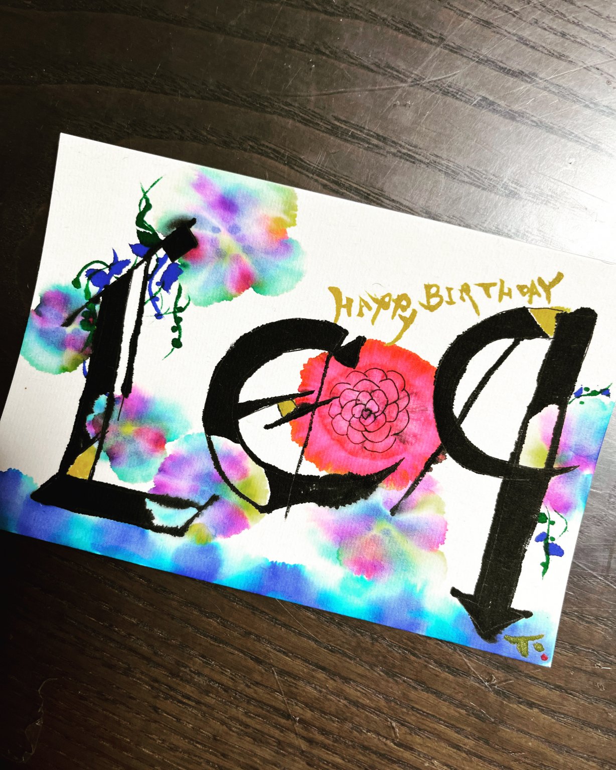 筆ペンアート体験|カラー筆ペンで描く筆文字&筆ペンアート(画材つき)オンラインとリアル体験会