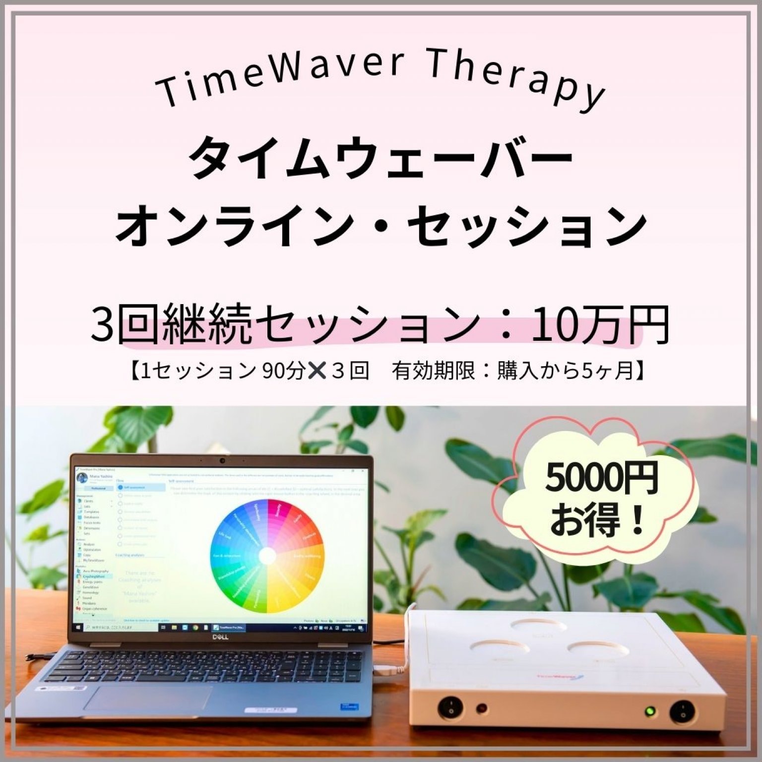 タイムウェーバーオンラインセッション（３回 継続セッション）