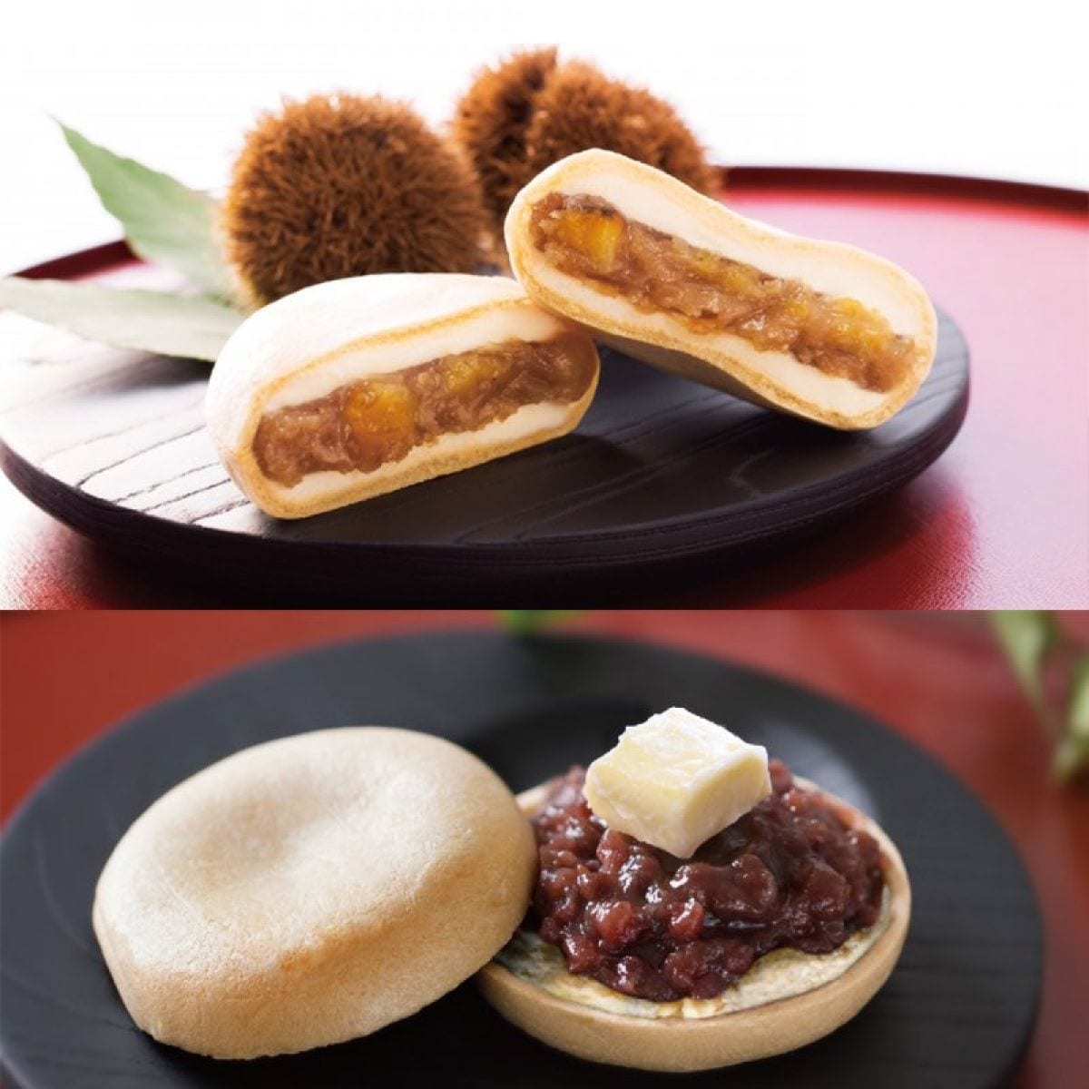 和栗・小倉＆マーガリン最中アイス　6個入セット　各３個入　ギフト　贈り物　お取り寄せ