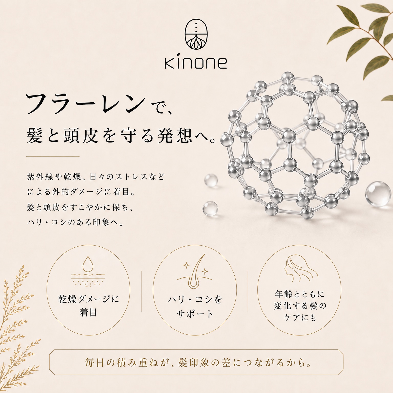 新商品シャンプー・送料無料】kinone (キノネ)