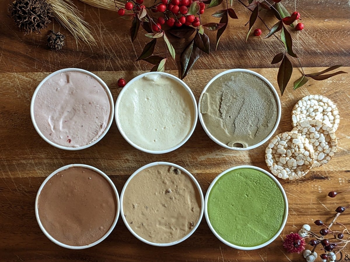 【送料無料】 玄米ジェラート特選おすすめ 6種＆ ぽんクラッカー1袋のセット ヴィーガン グルテンフリー 玄米ポン菓子 オーガニック |MINORIみのり工房