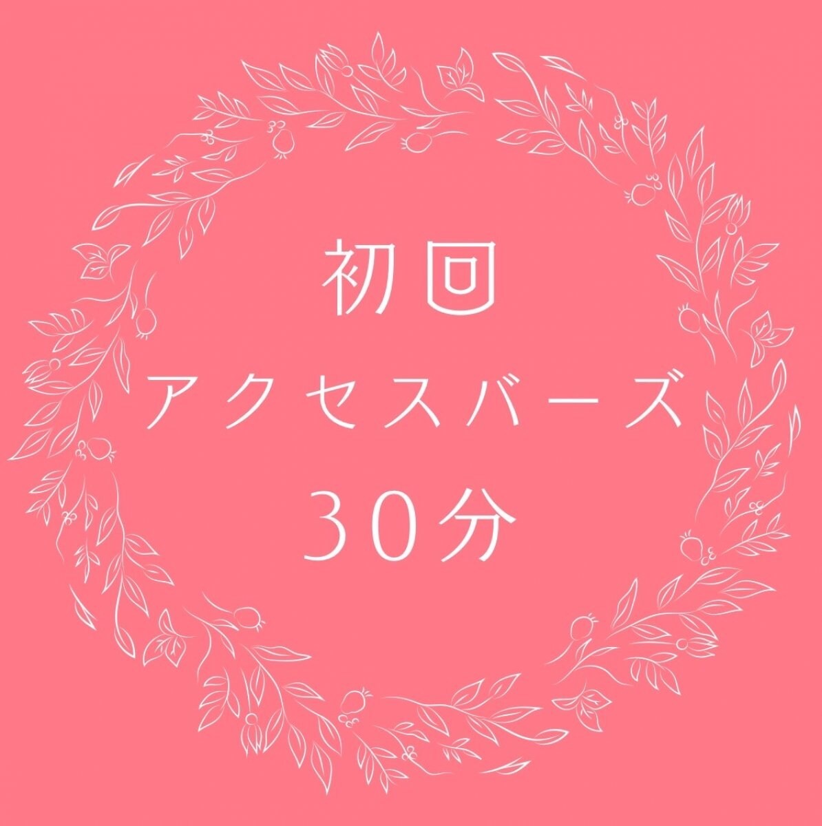 初回限定アクセスバーズ（30分）出張可