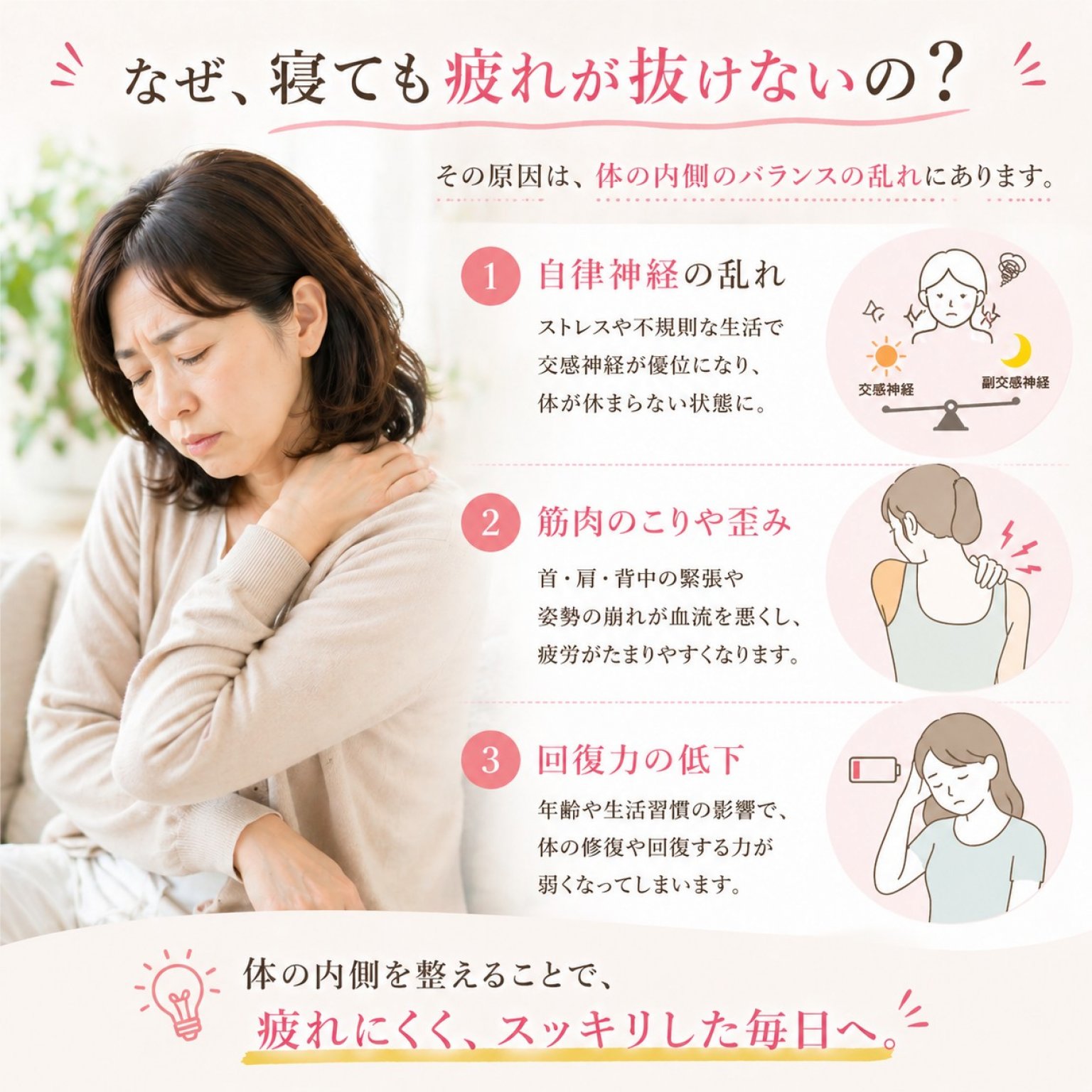 欲張りオンライン個別美容整体セッション｜疲れが抜ける体と自然な美しさへ（30分）