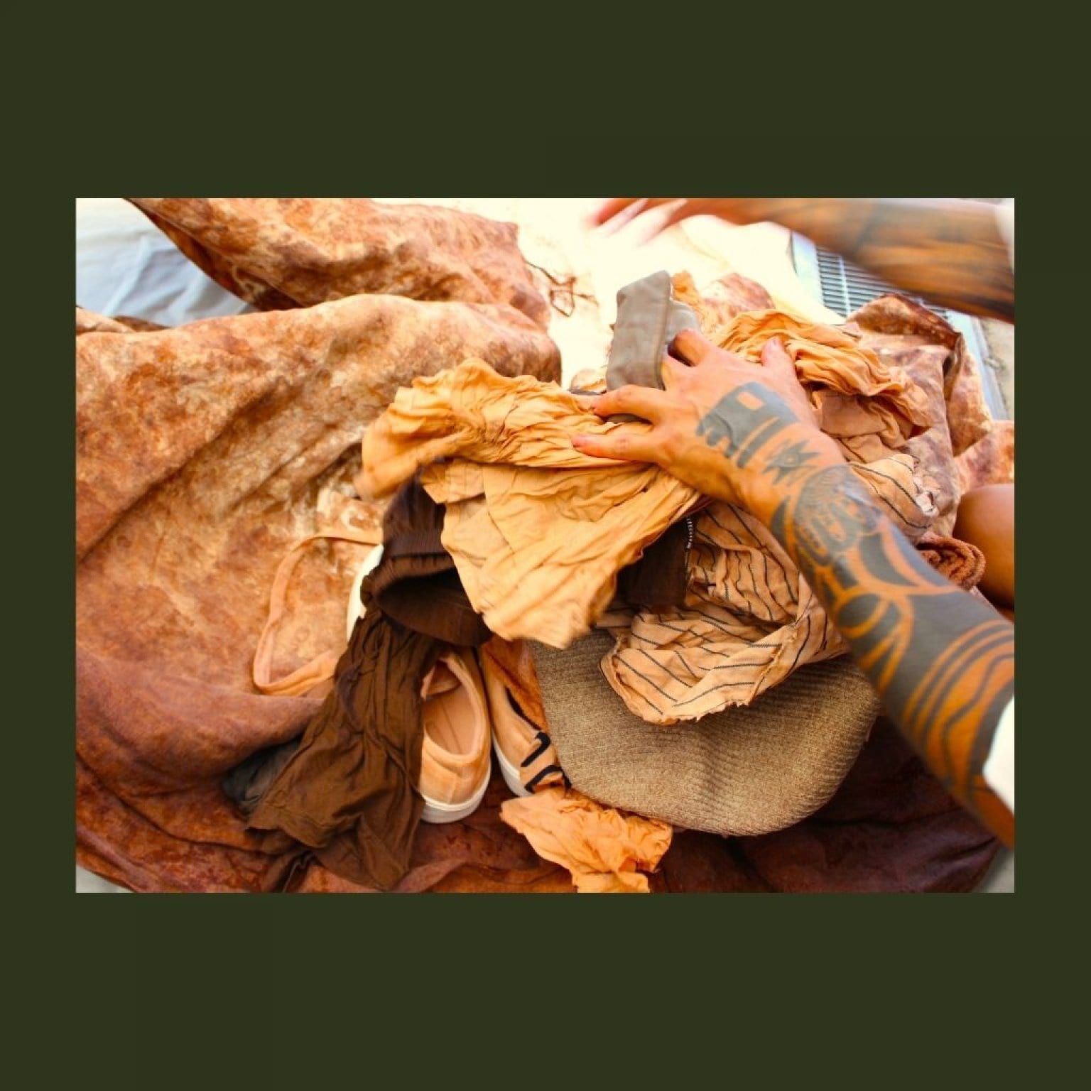 【社会人用・午後の部】2023.11.18 柿渋染の体験