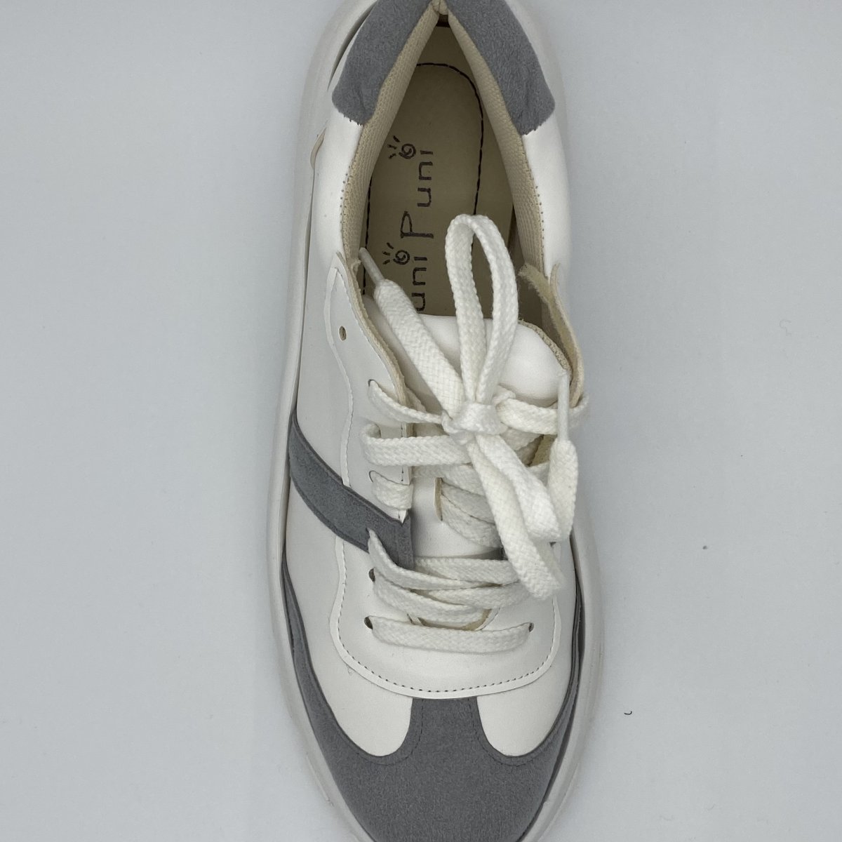 厚底フィット感抜群安定スニーカー・GRAY